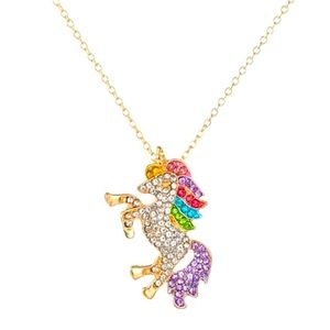 Unicorn necklace with Swarovski Crystals. NWT